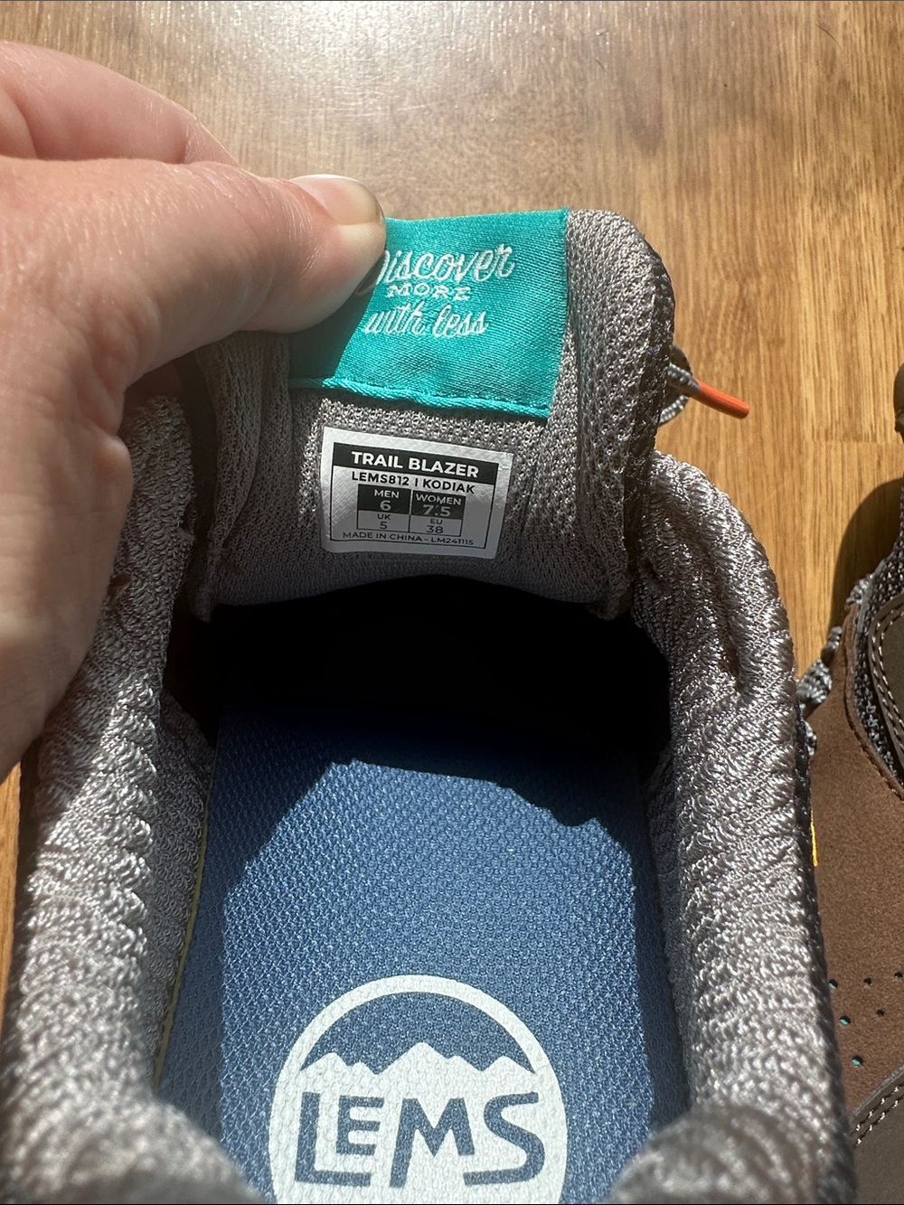 🥾 LIKE NEW 🥾 LEMS Womens Trail Blazer Hiking Shoe - Picture 5 of 5